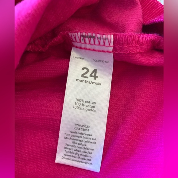 Charming Carter’s Pink Dress with Pocket and Button Details - 24 months - Picture 2 of 8